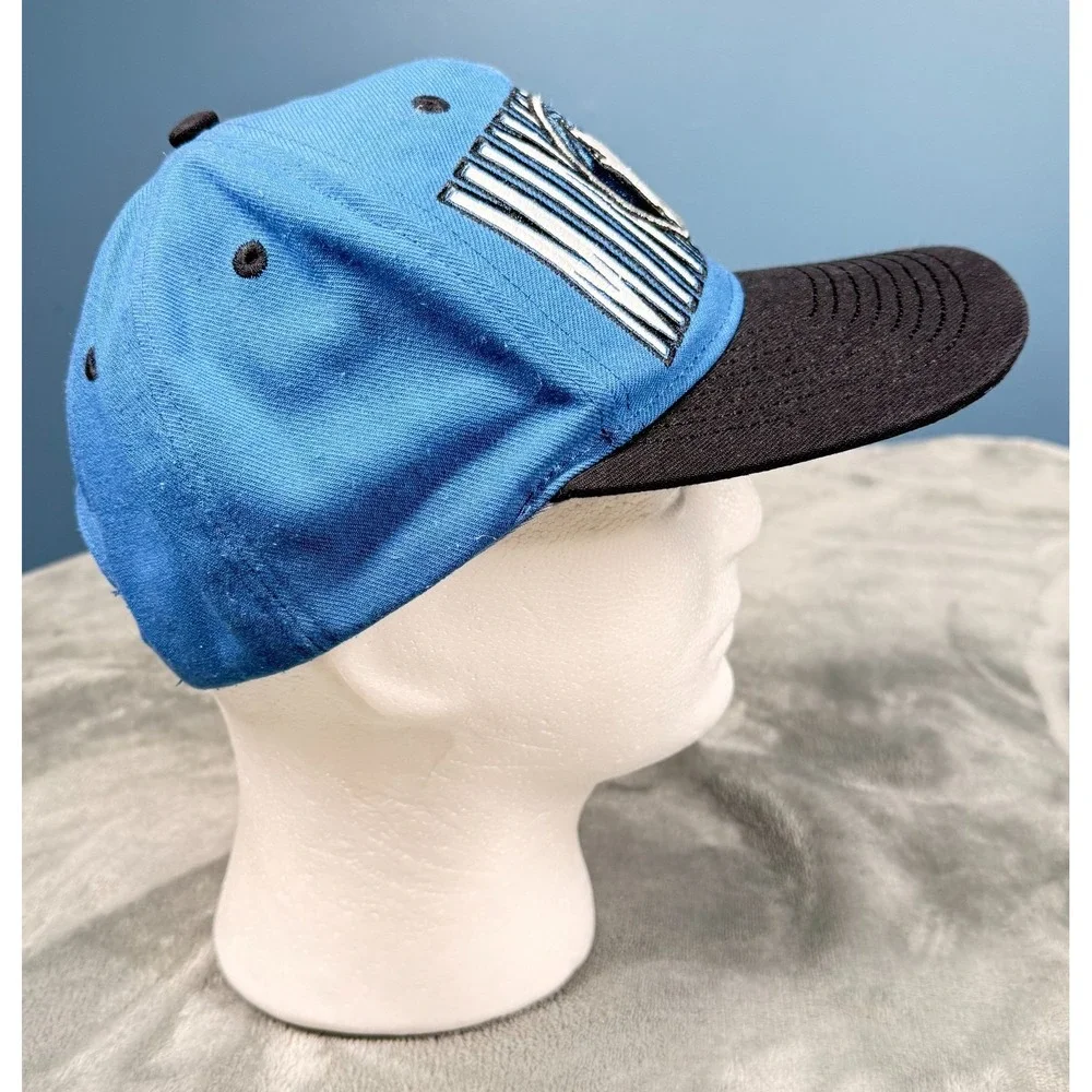 Minnesota Timberwolves Snapback Hat Adidas Blue Black Wolf Logo NBA